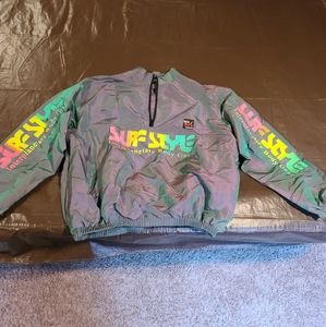 Vintage Surf Style Pullover Jacket, size L
